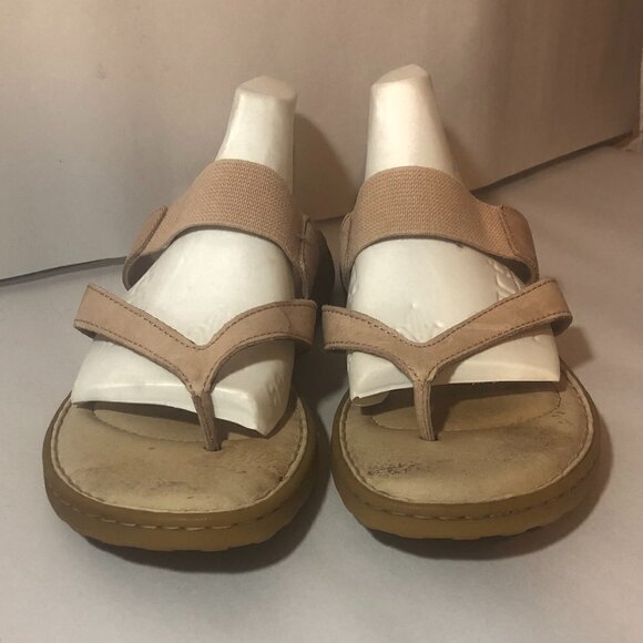 BORN Sandals Women's Size 9 Pink Tan Slip On Shoes F39898 CQL17 - Picture 3 of 12